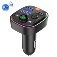 Q6 Car Bluetooth FM Transmitter Dual USB 3.1A Quick Charge Ambient Light