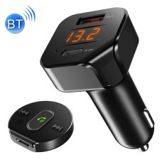 C23 With Remote Control Car Bluetooth Sitrobed Wireless Microphone QC Charger(Black)