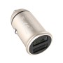 hoco Z30 3.1A Portable Mini Dual USB Car Charger (Gold)