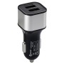 XPower X6 Universal Car Dual USB Quick Charger + Voltage Stabilizer 2 USB Ports Charger DC12V 3.6A(Black)