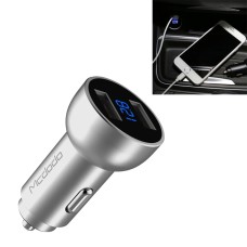 McDodo CC-3871 2-порт USB LED LED SMART Digital Display Car Charger, для iPhone, iPad, Samsung, HTC, Sony, LG, Huawei, Lenovo и других смартфонов или планшета (серебро)