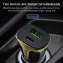 hoco Z31 18W 3.4A Portable QC3.0 Dual USB Car Charger (White)