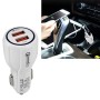 DC 12-24V Quick Charger 3.0 Car Charger with 3.1A Car Dual USB Chargers(White)