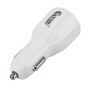 DC 12-24V Quick Charger 3.0 Car Charger with 3.1A Car Dual USB Chargers(White)