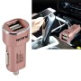 DC 12-24V Digital Charger Intelligent Matching Current Intelligent Charge Dual USB Car Charger(Pink)