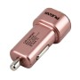 DC 12-24V Digital Charger Intelligent Matching Current Intelligent Charge Dual USB Car Charger(Pink)