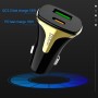 hoco Z31A 18W 3.4A Portable PD + QC3.0 Car Charger with 8 Pin Charging Cable (Black)