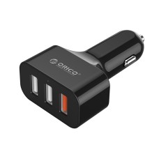 Orico UCH-2U1Q 3 порты QC2.0 USB Mini Quick Charger для смартфонов / iPad / планшет и т. Д. (Черный)