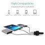 Orico UCH-2U1Q 3 порты QC2.0 USB Mini Quick Charger для смартфонов / iPad / планшет и т. Д. (Черный)