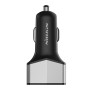 Nillkin 5V 3.4a / 5v 3a Dual USB + USB-C / Type-C Три порта Smart Car Зарядное устройство с светодиодным индикатором (серебро)