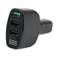 Car Charger 2.1A DC 5V Car 12V-24V  Car Charger USB 3.0 Fast Charge Quick Charge(Black)