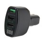 Автомобильное зарядное устройство 2.1A DC 5V CAR 12V-24V CAR Charger USB 3.0 Быстрая зарядка (черный)