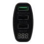 Автомобильное зарядное устройство 2.1A DC 5V CAR 12V-24V CAR Charger USB 3.0 Быстрая зарядка (черный)