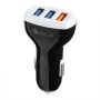 LZ-429 QC3.0 2.4A Three USB-порты Smart Quick Car Charger (Black)