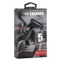 LZ-429 QC3.0 2.4A Three USB-порты Smart Quick Car Charger (Black)