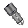 CYKE C11 30W QC 3.0 2.4A Dual USB Aluminum Alloy Car Charger(Grey)