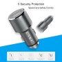 CYKE C11 30W QC 3.0 2.4A Dual USB Aluminum Alloy Car Charger(Grey)