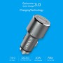 CYKE C11 30W QC 3.0 2.4A Dual USB Aluminum Alloy Car Charger(Grey)