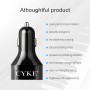 Cyke C12 QC 3.0 3A Dual USB -цифровое автомобильное зарядное устройство