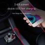 Baseus T Typed Bluetooth Mp3 Car Заряда, для iPhone, Galaxy, Huawei, Xiaomi, HTC, Sony и других смартфонов (черные)