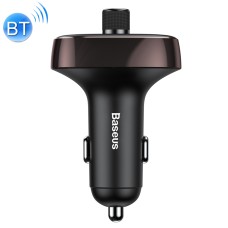 Baseus T Typed Bluetooth MP3 Car Charger, For iPhone, Galaxy, Huawei, Xiaomi, HTC, Sony and Other Smartphones(Coffee)