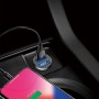 Baseus Grain Dual USB Smart Car Charger 3.1a Max Output, для iPhone, Galaxy, Huawei, Xiaomi, HTC, Sony и других смартфонов (черный)