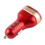 2.4A Output Dual USB Smart Car Charger with LED Display (Red)
