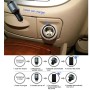 CE & RoHS Certificated 2.4A Single USB Port Car Charger for Smartphones & Tablets & Cameras & PSP & PDA & GPS & MP3 & MP4 and other USB-charged Devices with Bluetooth Earphone(Gold)