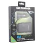 HMQ-C801 1.8m 8A Max 4 Ports USB Car Charger with Extending USB HUB for Front & Back Seat Charging (Black)