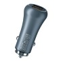 WK WP-C23 Aerolite QC3.0 Dual USB Car Charger (Blue)