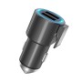 HOCO Z33 5V 3.1A Dual USB Interface Sword Multifunctional Metal Car Charger(Tarnish)