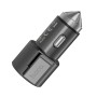 HOCO Z33 5V 3.1A Dual USB Interface Sword Multifunctional Metal Car Charger(Tarnish)