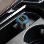 HOCO Z33 5V 3.1A Dual USB Interface Sword Multifunctional Metal Car Charger(Tarnish)