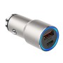 ACC-198 PD 20W + QC3.0 38W Dual Ports Metal Car Charger (Grey)