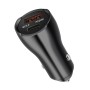 ACC-228 PD 20W + QC3.0 38W Dual Ports Metal Car Charger (Black)