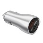 ACC-228 PD 20W + QC3.0 38W Dual Ports Metal Car Charger (Silver)