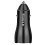 ACC-228 QC4.0 + QC4.0 45W Dual USB Metal Car Charger (Black)