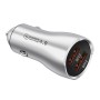 ACC-228 QC4.0 + QC4.0 45W Dual USB Metal Car Charger (Silver)