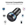 ACC-580 PD 40W Dual Type-C / USB-C Ports Fast Charging Car Charger(Black)