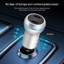 ACC-580 PD 40W Dual Type-C / USB-C Ports Fast Charging Car Charger(Silver)