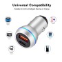 ACC-581 PD 20W + QC3.0 Type-C / USB-C + USB Fast Charging Car Charger (Silver)