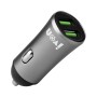 Ivon CC26 5V 2.1A двойное USB -порт Mini Car Charger (Grey)