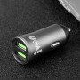 Ivon CC26 5V 2.1A двойное USB -порт Mini Car Charger (Grey)