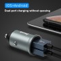 IVON CC37 15W 3.1A Двойное USB Mini Car Charger + 1M USB до USB-C / TYP