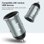 IVON CC37 15W 3.1A Двойное USB Mini Car Charger + 1M USB до 8 -контактного кабеля быстрого зарядки