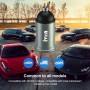 IVON CC37 15W 3.1A Двойное USB Mini Car Charger + 1M USB до 8 -контактного кабеля быстрого зарядки