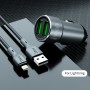 IVON CC38 2.4A Двойное USB -автомобильное зарядное устройство + 1M USB -8 -контакт набор кабелей обработки данных быстрого зарядки