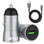 IVON CC39 18W 3.1A QC 3.0 USB Car Charger + 1m USB to Micro USB Fast Charge Data Cable Set