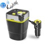 Cup Holder Car Charger Car Bluetooth MP3 Support Bluetooth / TF Card / U Disk / FM (Yellow)