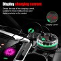 Cup Holder Car Charger Dual Cigarette Lighter 4USB Ports Charger Car MP3 Player (Green)